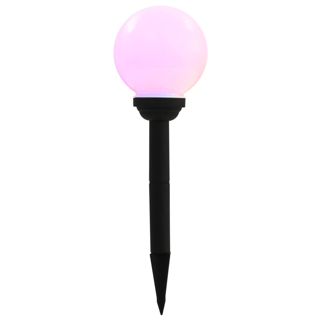 LED-solarlampen rond 15 cm RGB 4 st