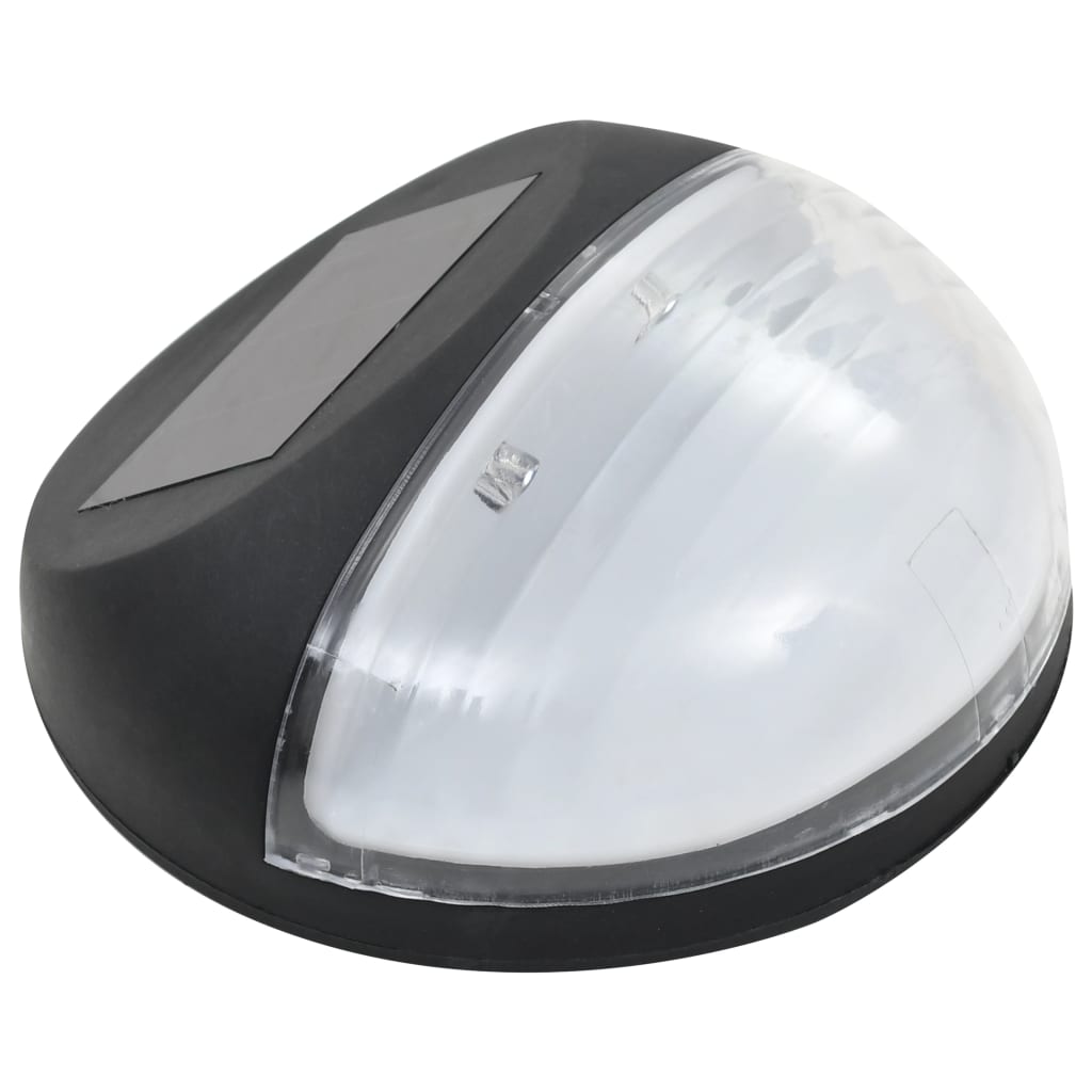 Solarwandlampen LED 24 st rond zilverkleurig