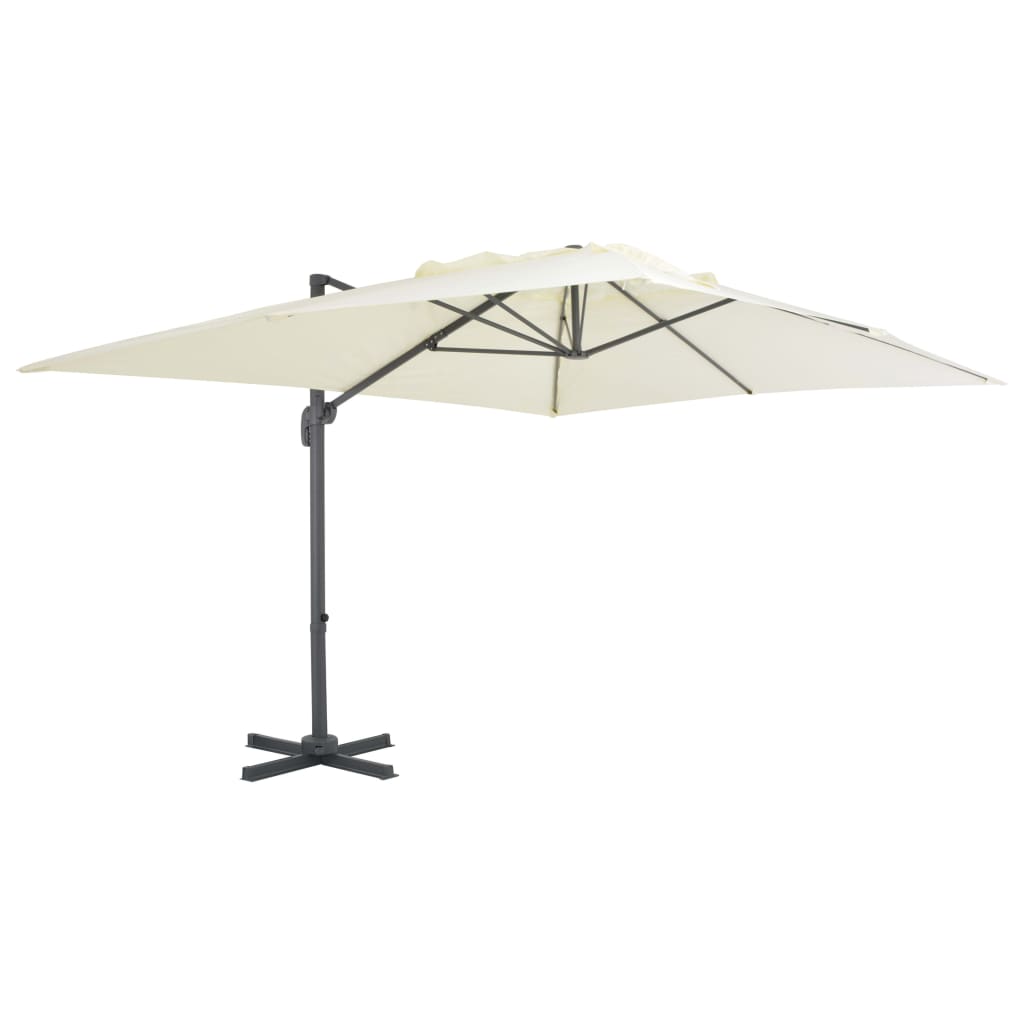 Zweefparasol met aluminium paal 300x300 cm