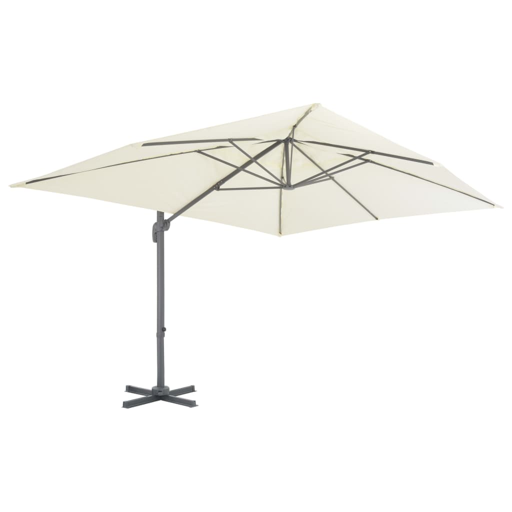 Zweefparasol met aluminium paal 300x300 cm