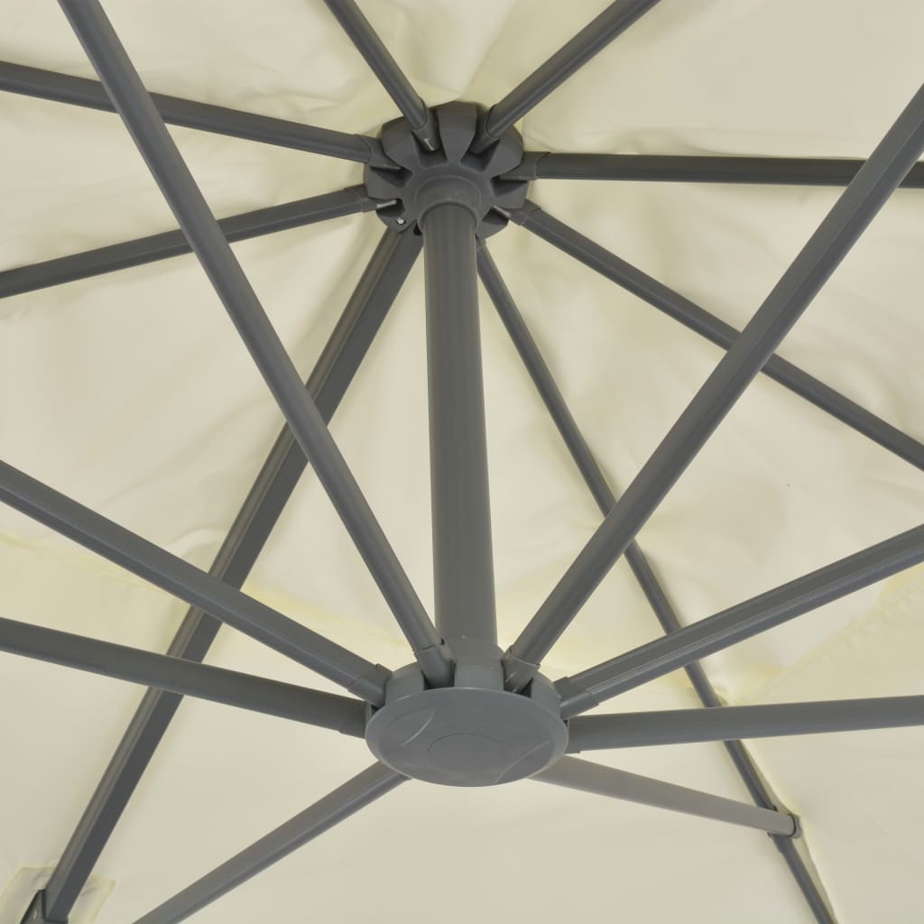 Zweefparasol met aluminium paal 300x300 cm