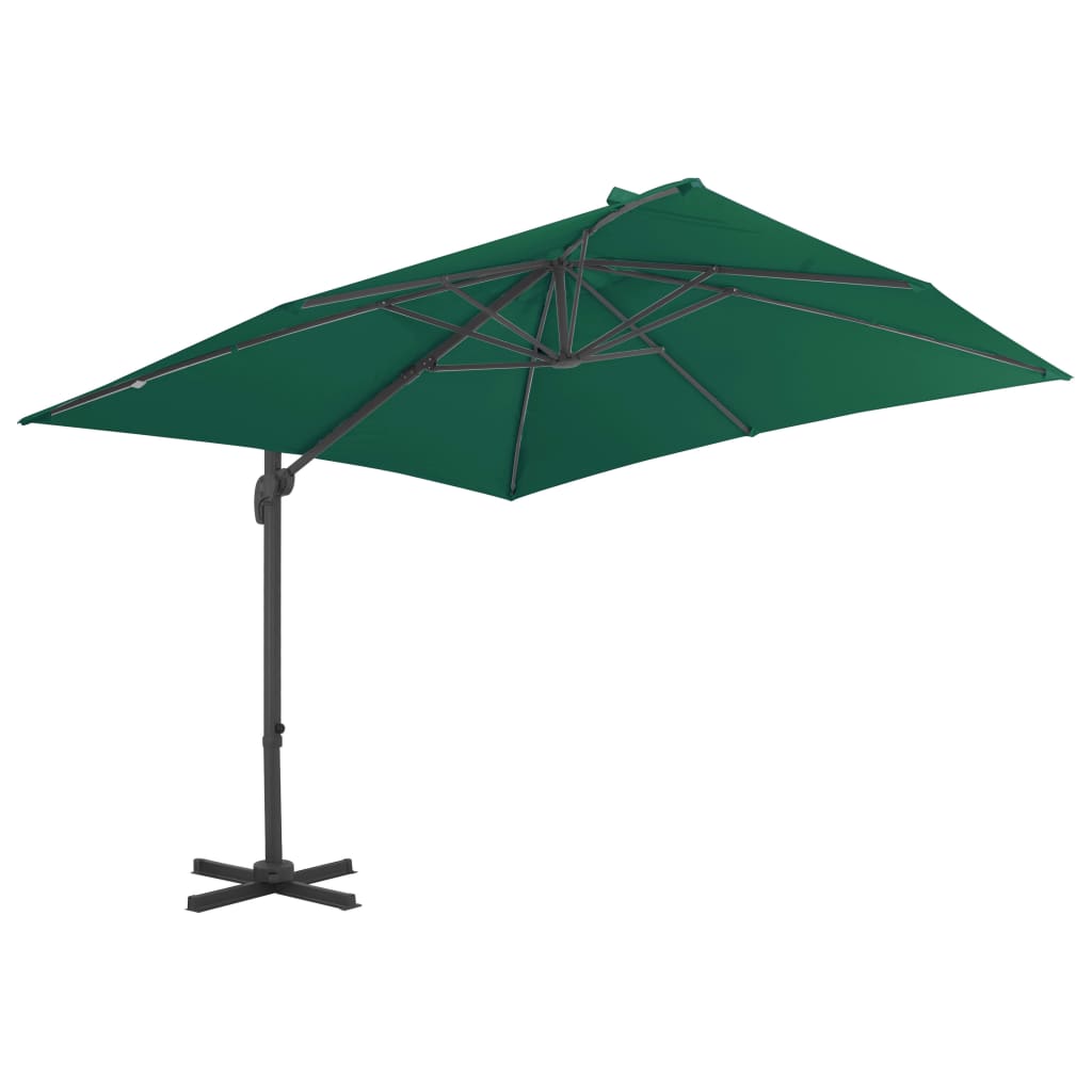 Zweefparasol met aluminium paal 300x300 cm zandkleurig