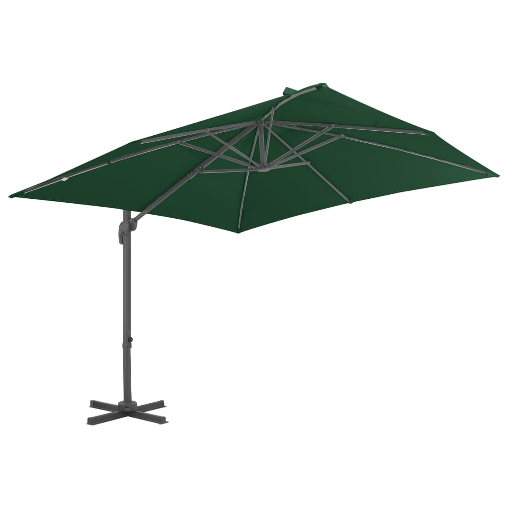 Zweefparasol met aluminium paal 300x300 cm zandkleurig