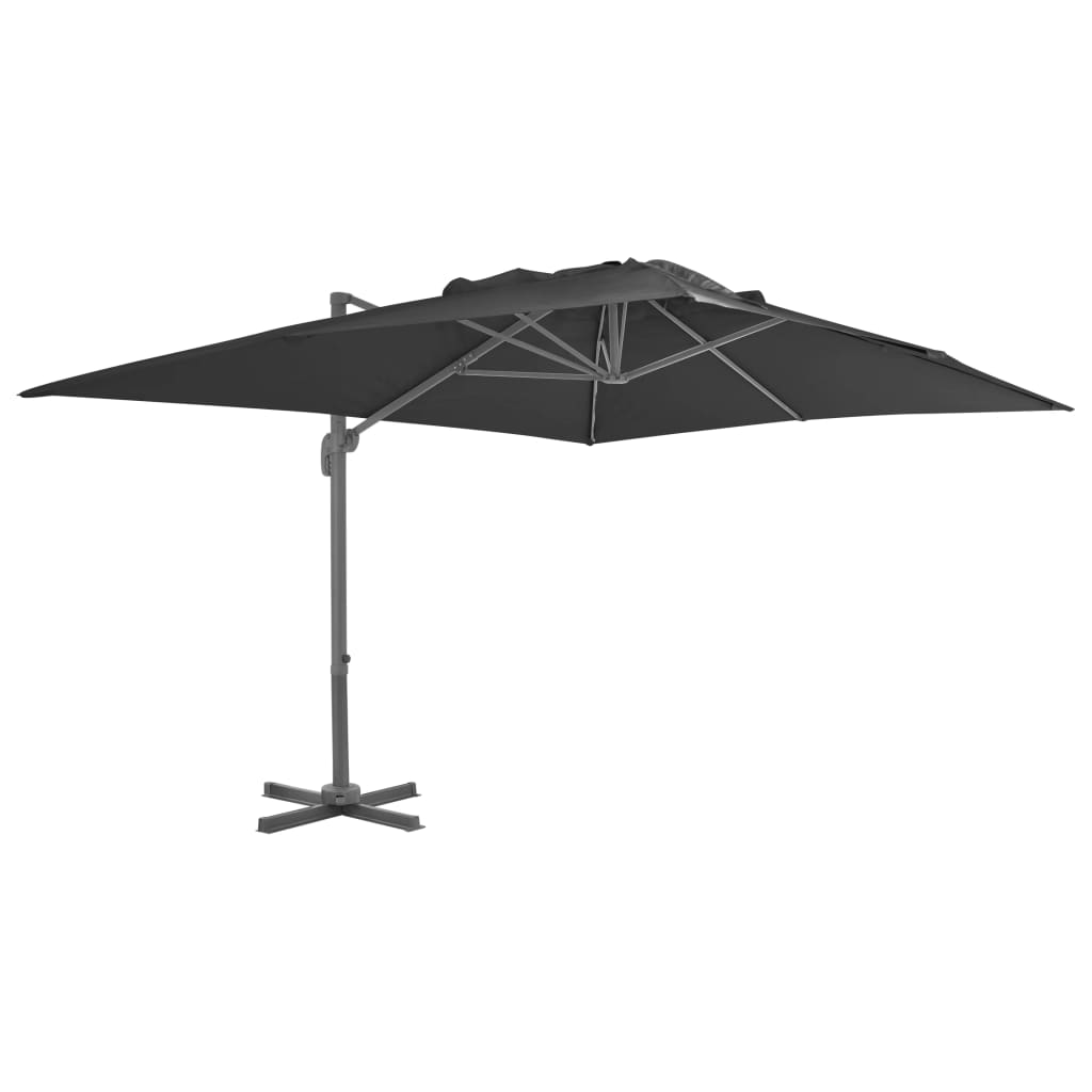 Zweefparasol met aluminium paal 300x300 cm