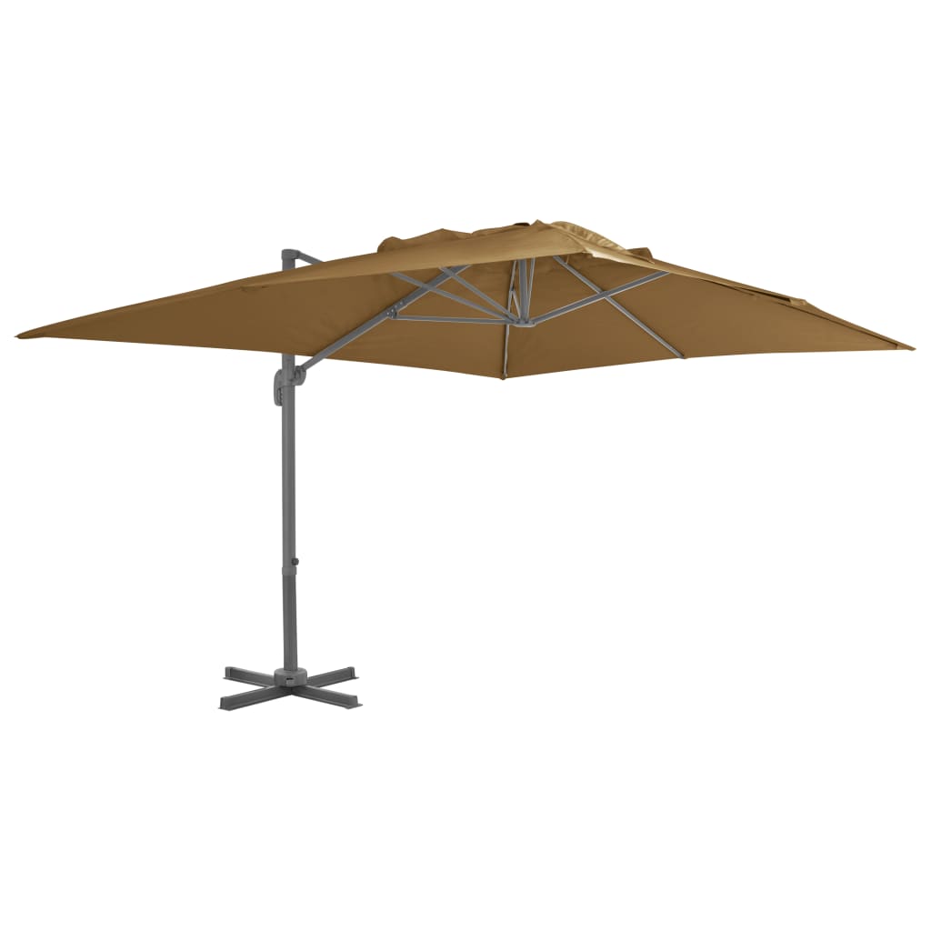 Zweefparasol met aluminium paal 300x300 cm