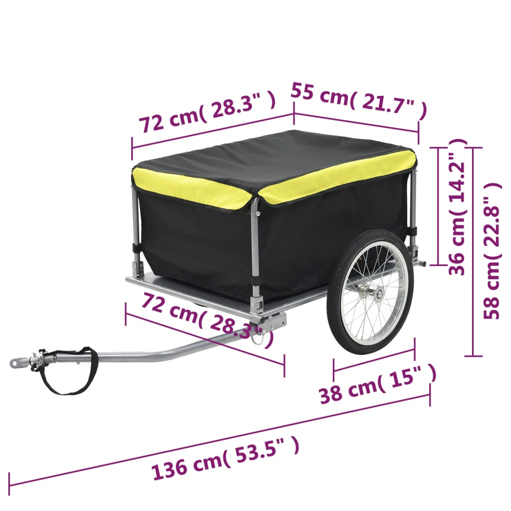 Fietstrailer 65 kg