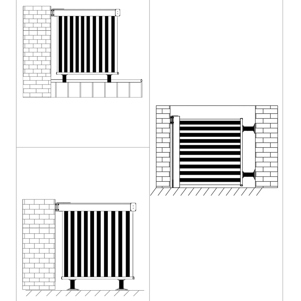 Paravent de balcon multifonctionnel 150x200 cm