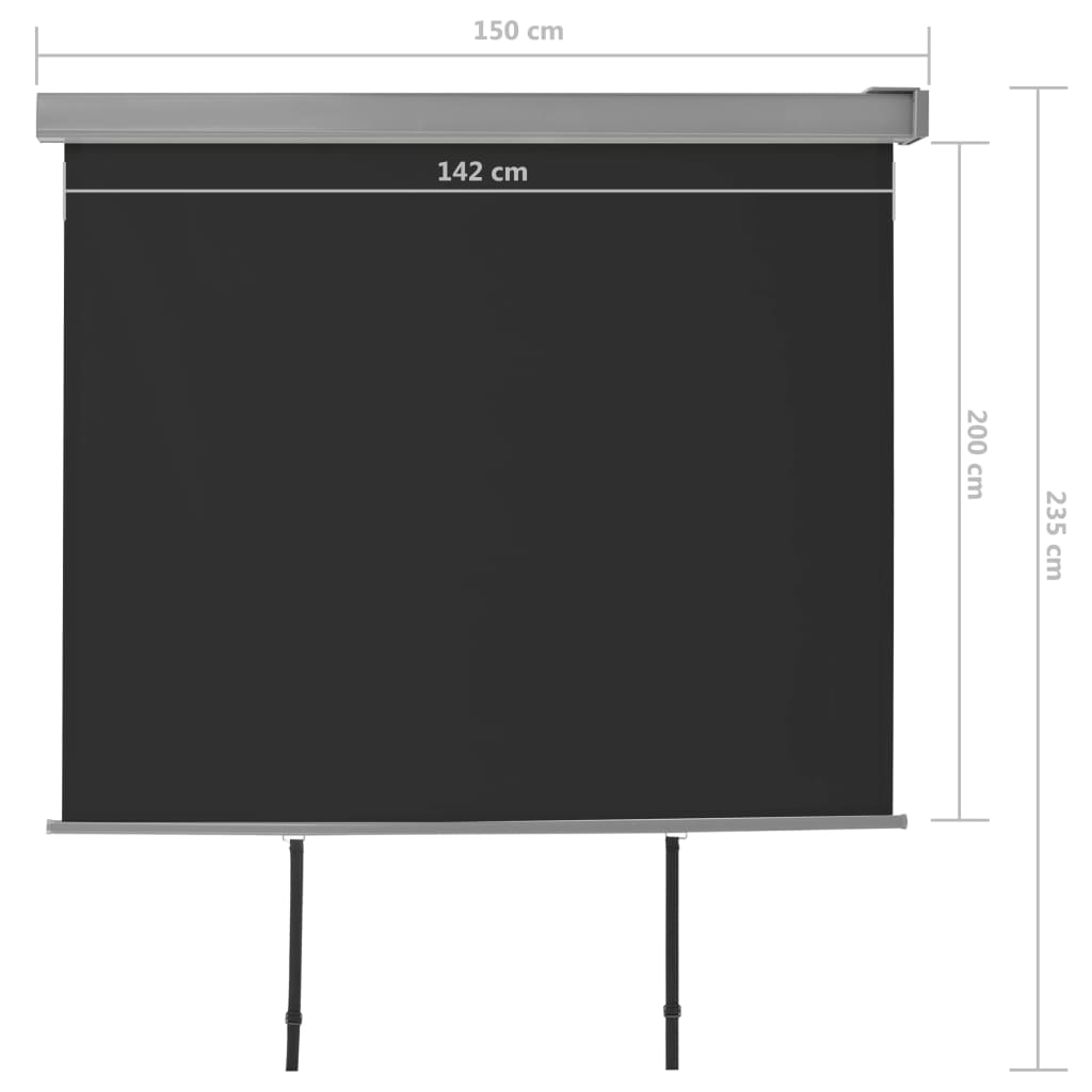 Paravent de balcon multifonctionnel 150x200 cm