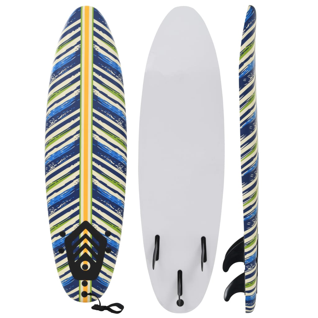 Surfplank 170 cm blauw en rood