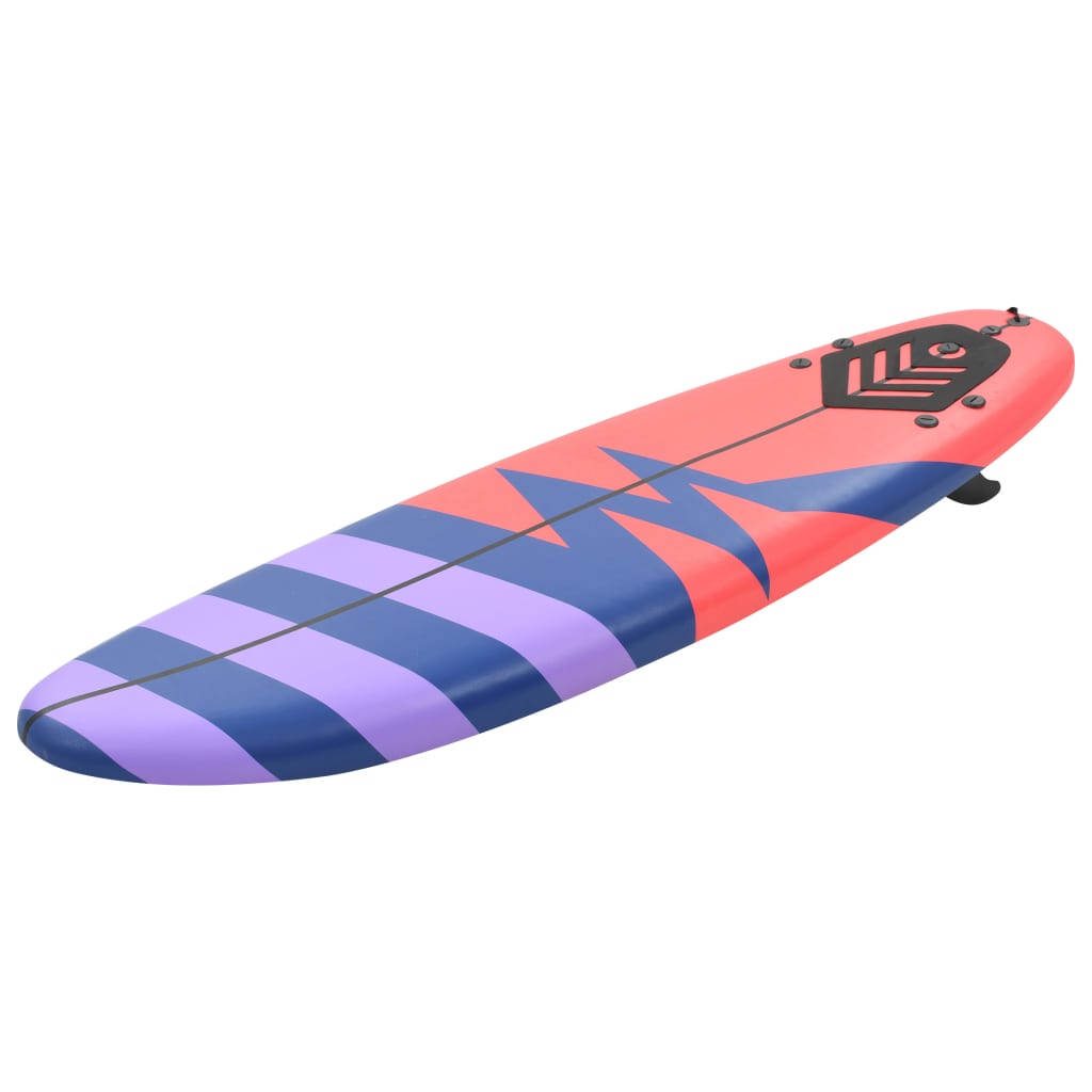 Surfplank 170 cm blauw en rood