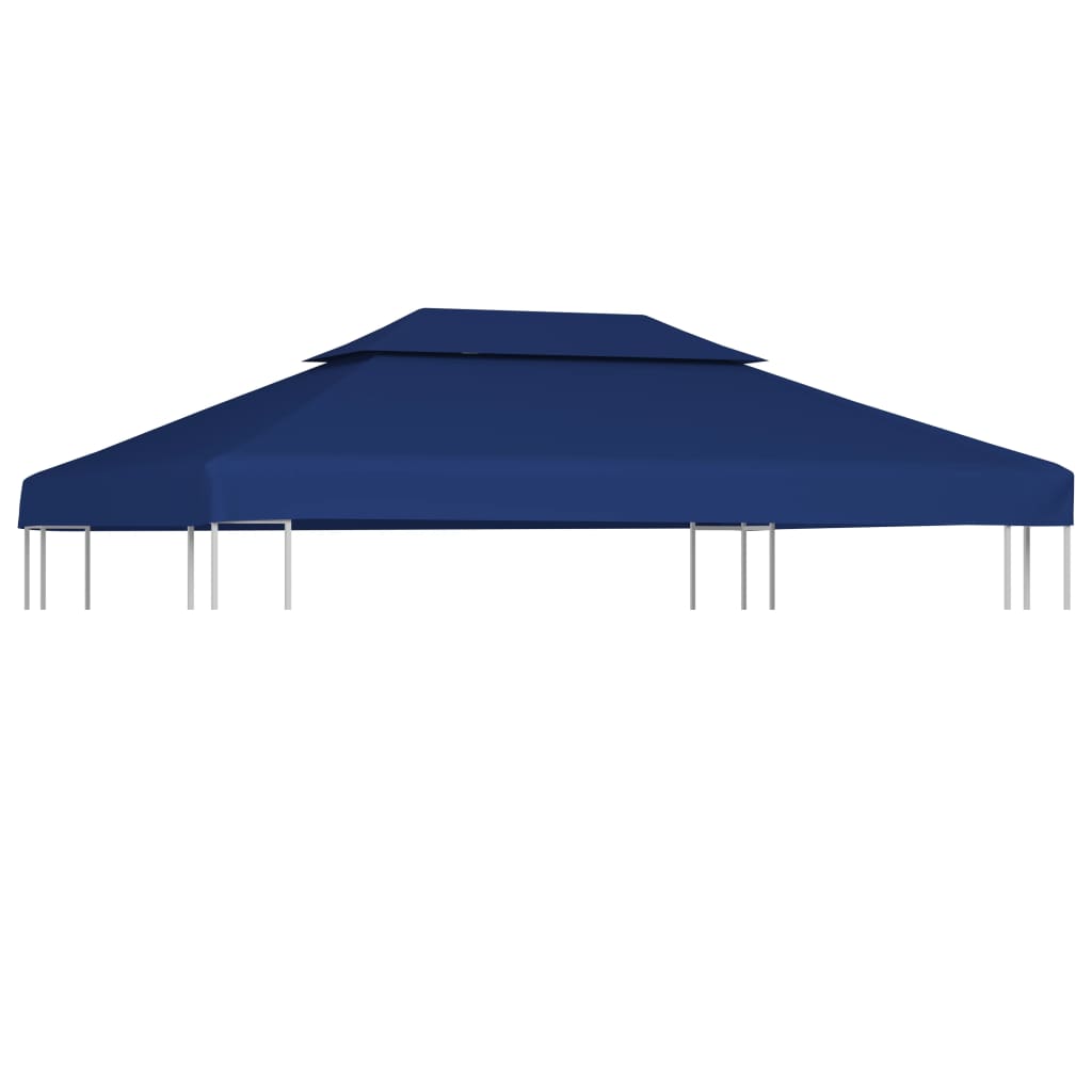 Vervangend tentdoek prieel 310 g/m² 3x3 m donkerblauw