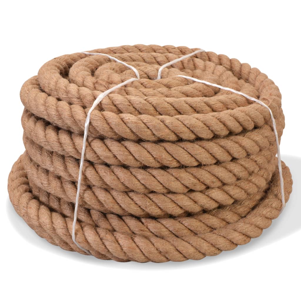 Corde de 5 m de long en jute de 50 mm d'épaisseur