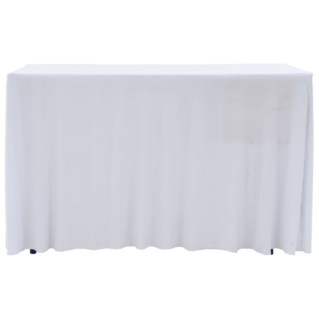 2 st Tafelhoezen stretch met rok 150x74 cm