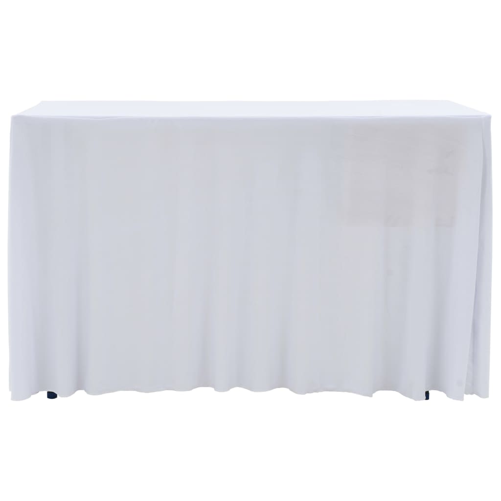 2 st Tafelhoezen stretch met rok 243x76x74 cm