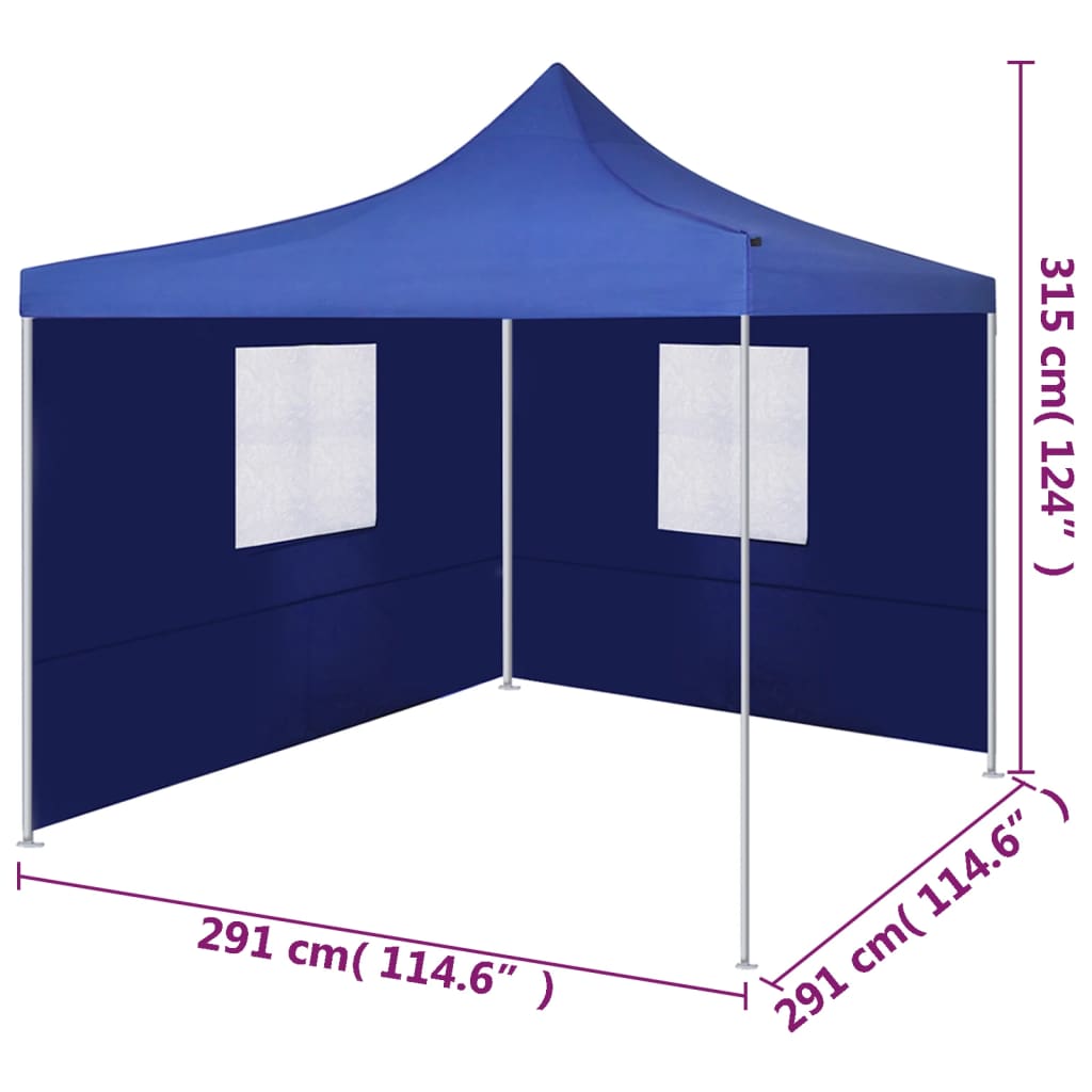 Vouwtent met 2 wanden 3x3 m