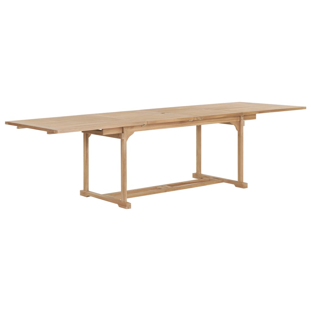 Tuintafel verlengbaar 150-200x100x75 cm massief teakhout