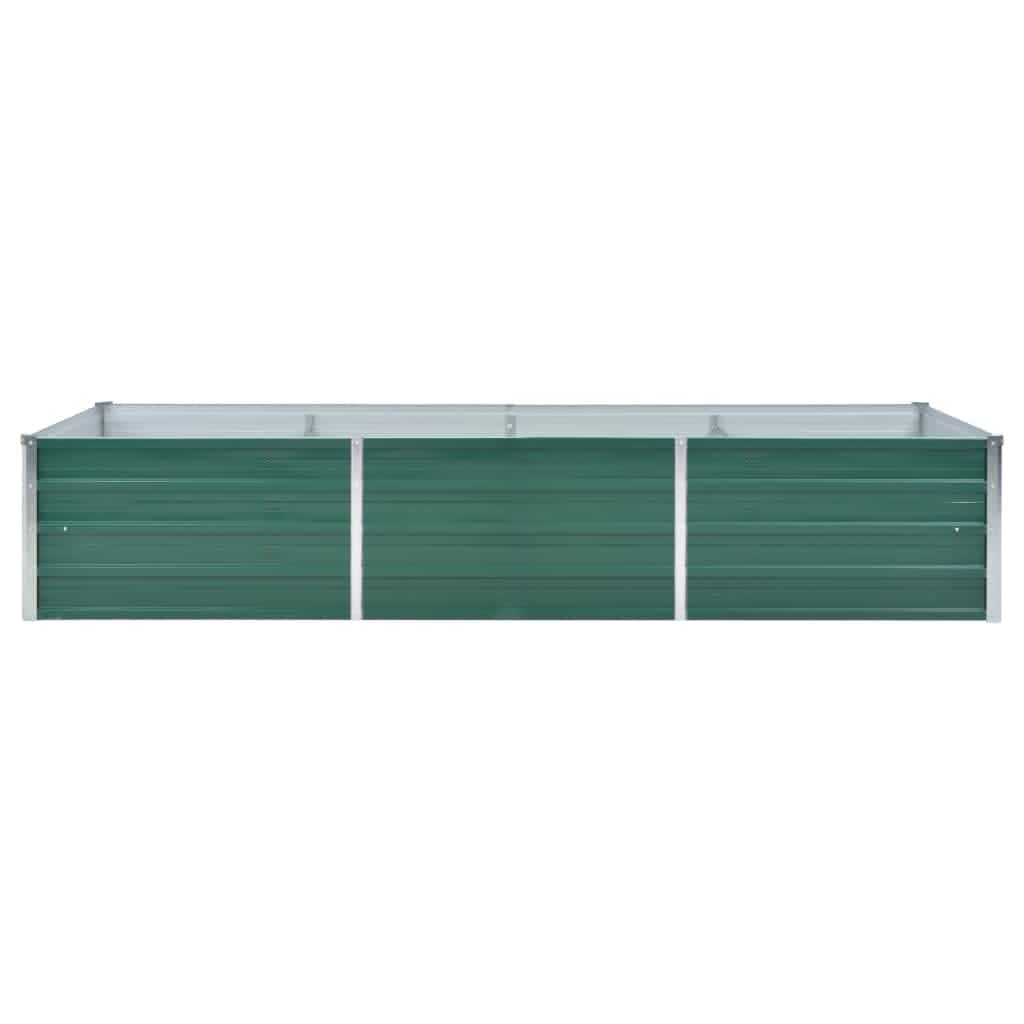 Plantenbak verhoogd 100x40x45 cm gegalvaniseerd staal groen