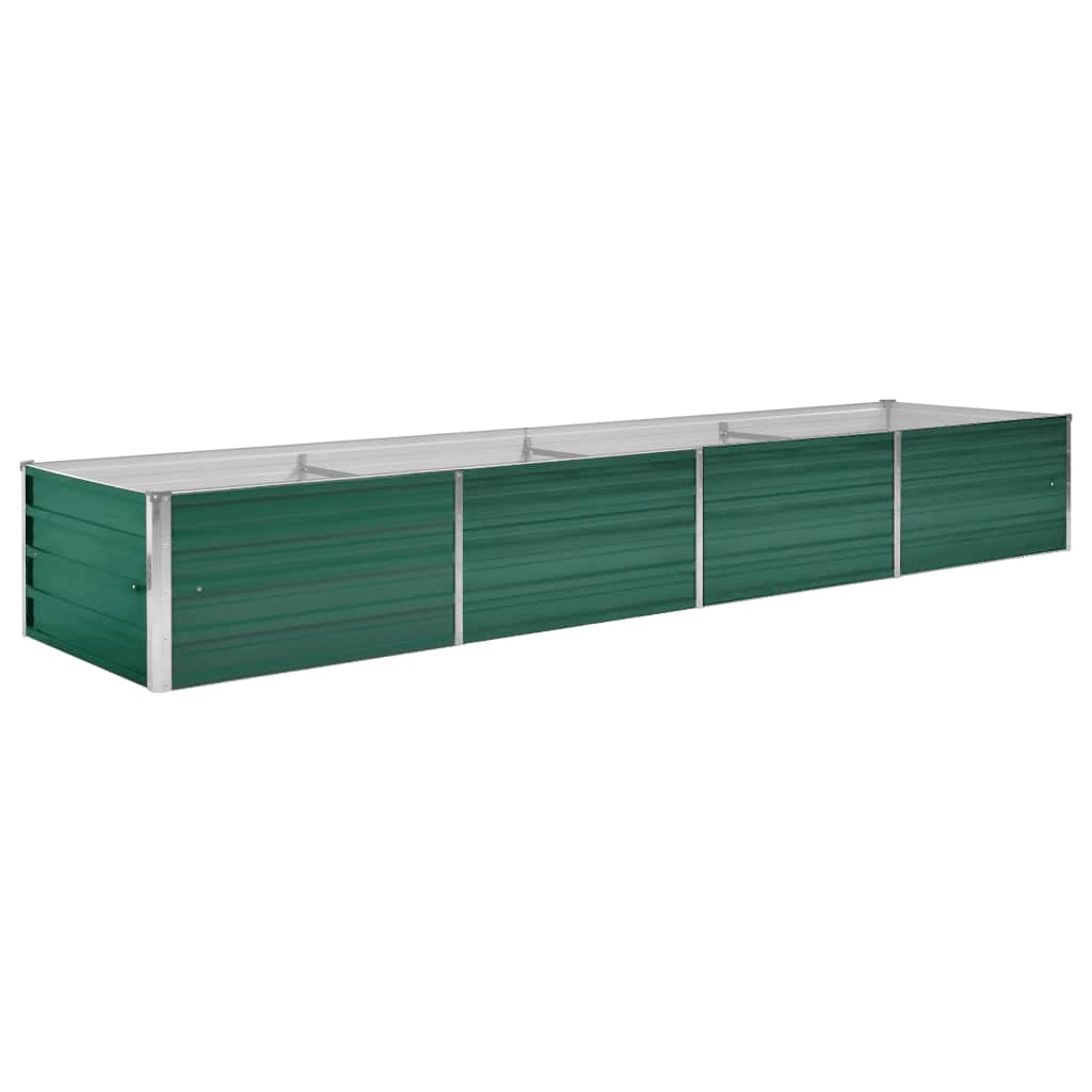 Plantenbak verhoogd 100x40x45 cm gegalvaniseerd staal groen