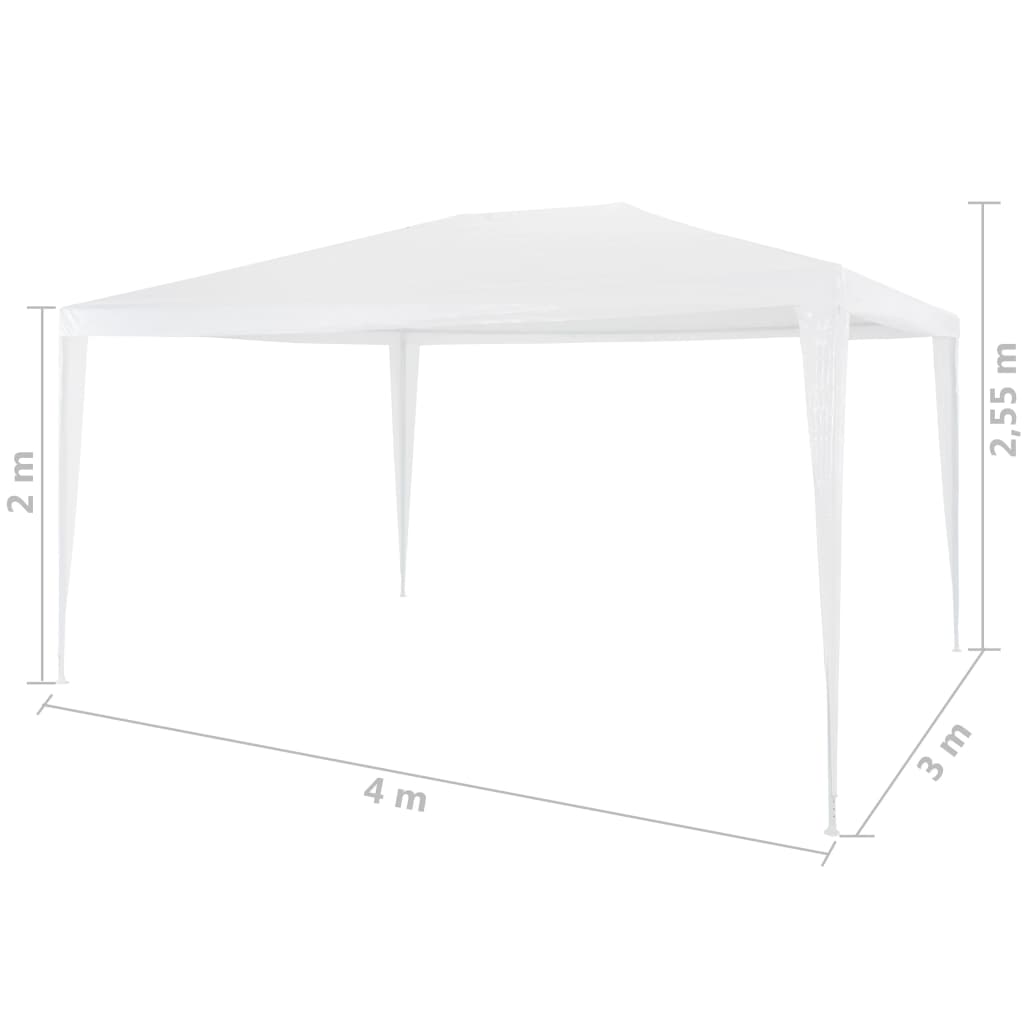 Partytent 3x4 m PE