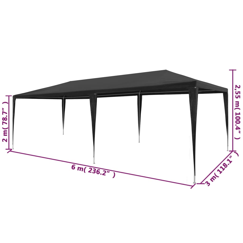 Partytent 3x4 m PE