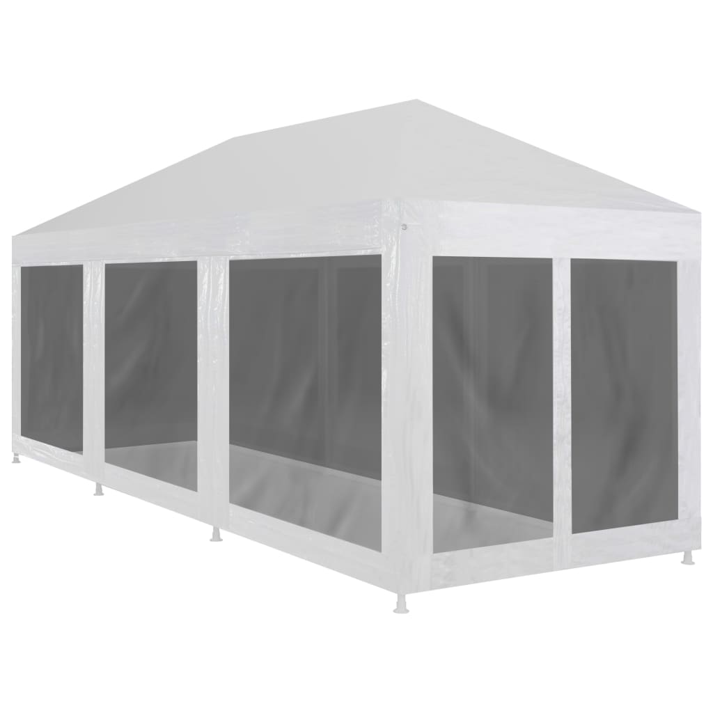 Partytent met 10 mesh zijwanden 12x3 m