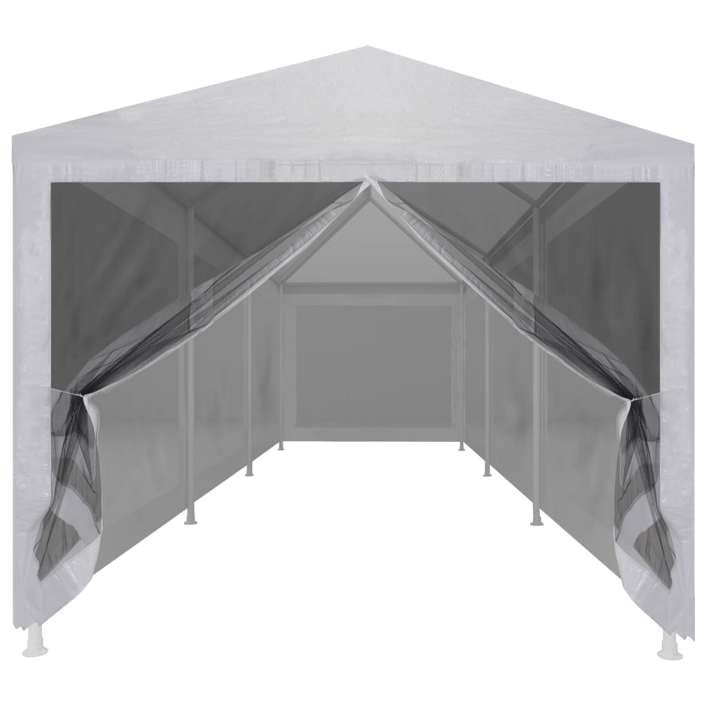 Partytent met 10 mesh zijwanden 12x3 m