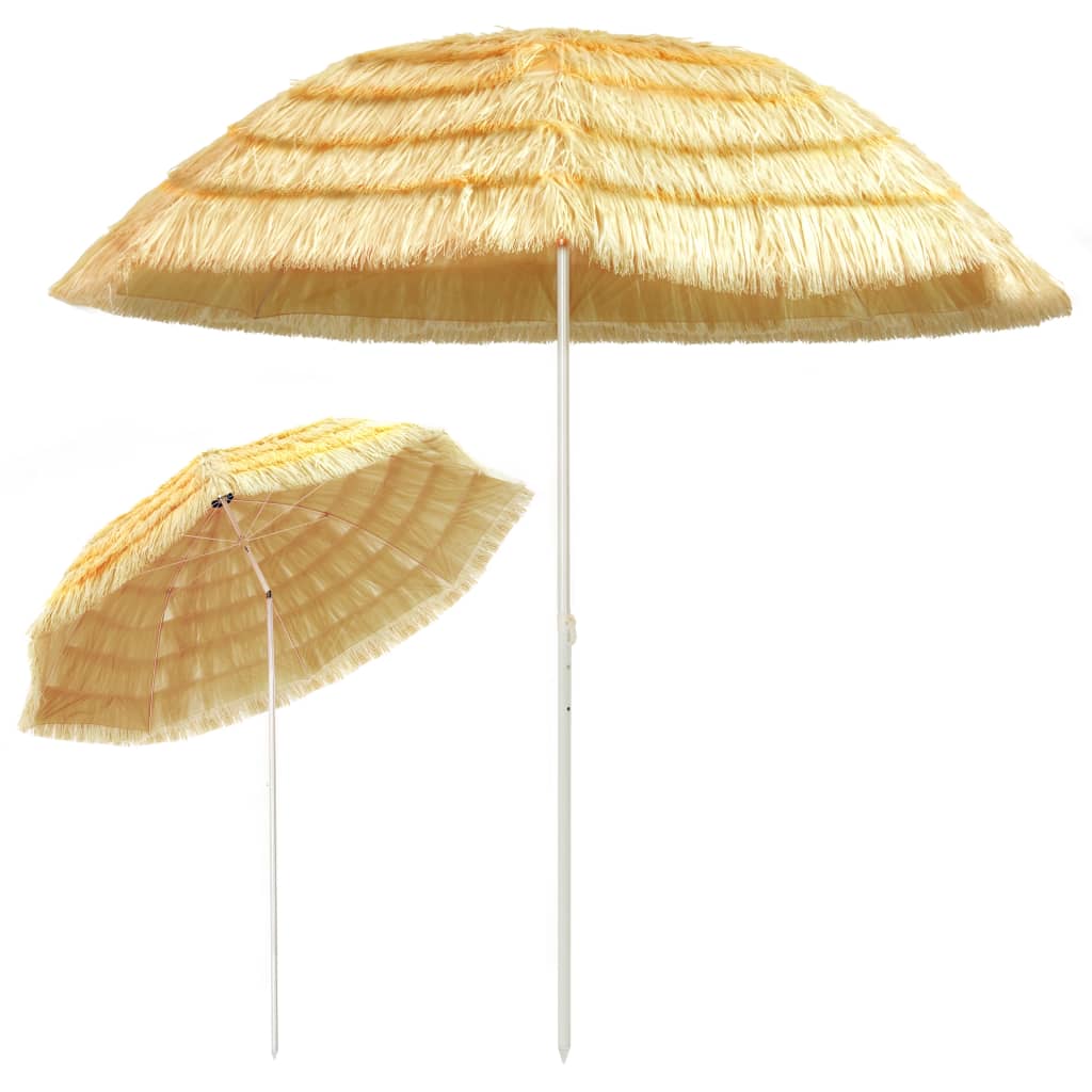 Strandparasol Hawaï stijl 180 cm naturel