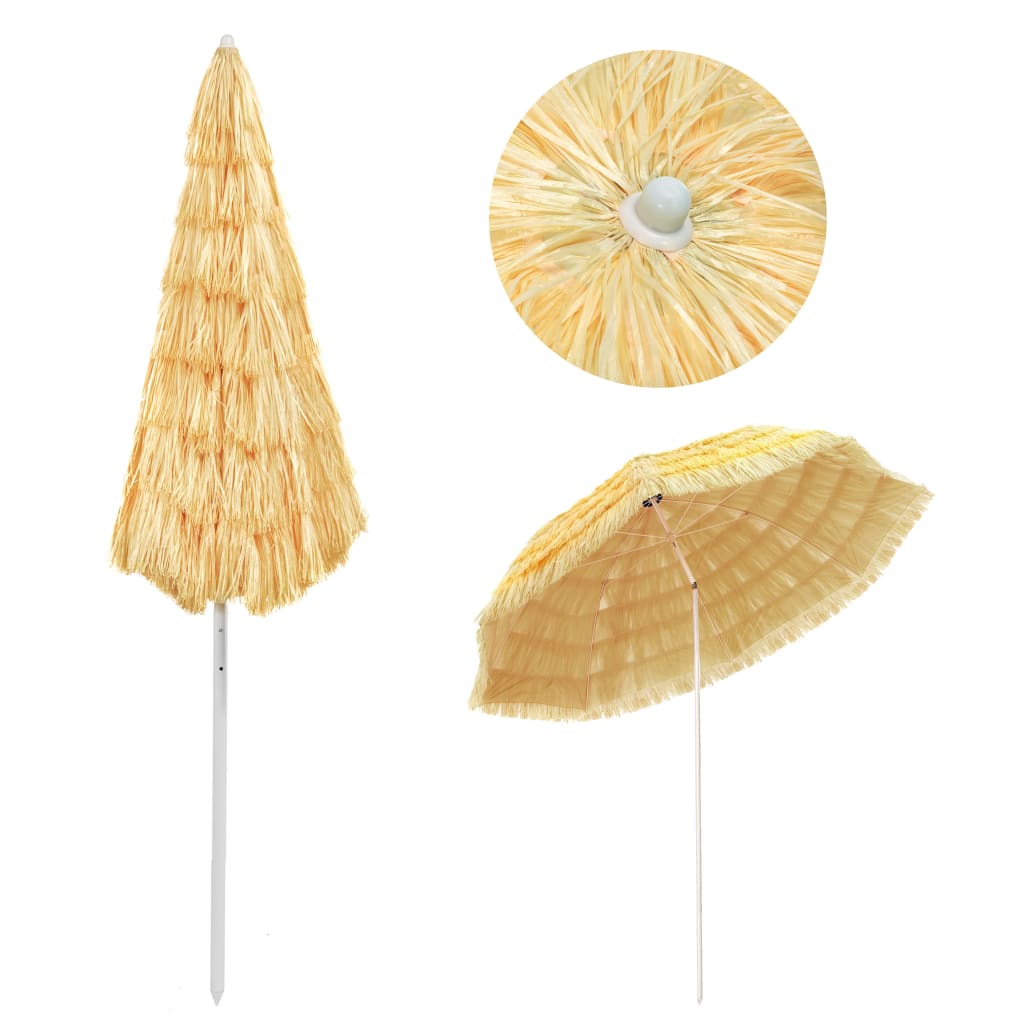 Strandparasol Hawaï stijl 180 cm naturel