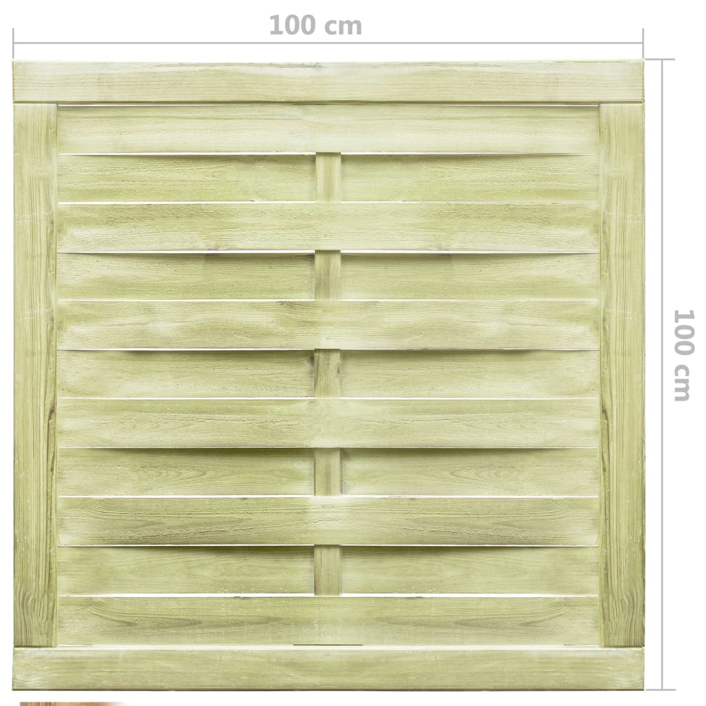 Portail 100x100 cm bois de pin imprégné vert