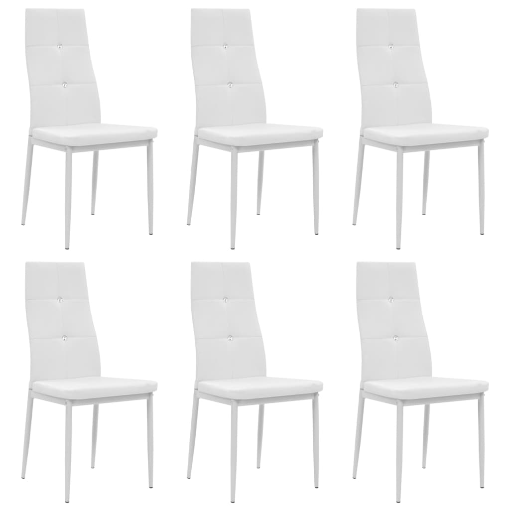 Chaises de salle à manger 4 pcs en cuir artificiel