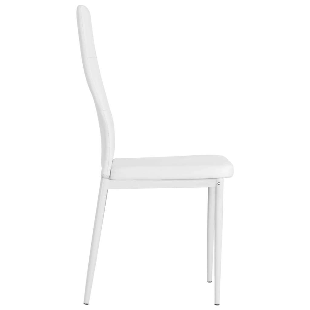 Chaises de salle à manger 4 pcs en cuir artificiel