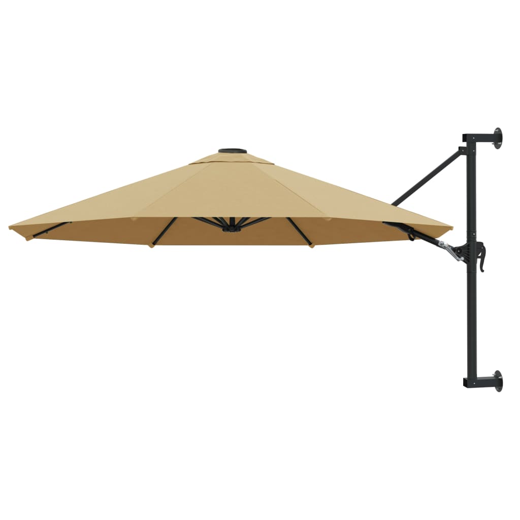 Wandparasol met metalen paal 300 cm