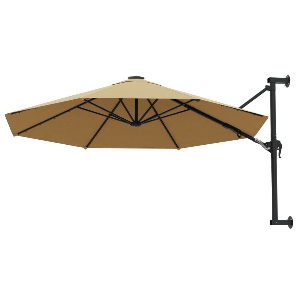 Wandparasol met metalen paal 300 cm