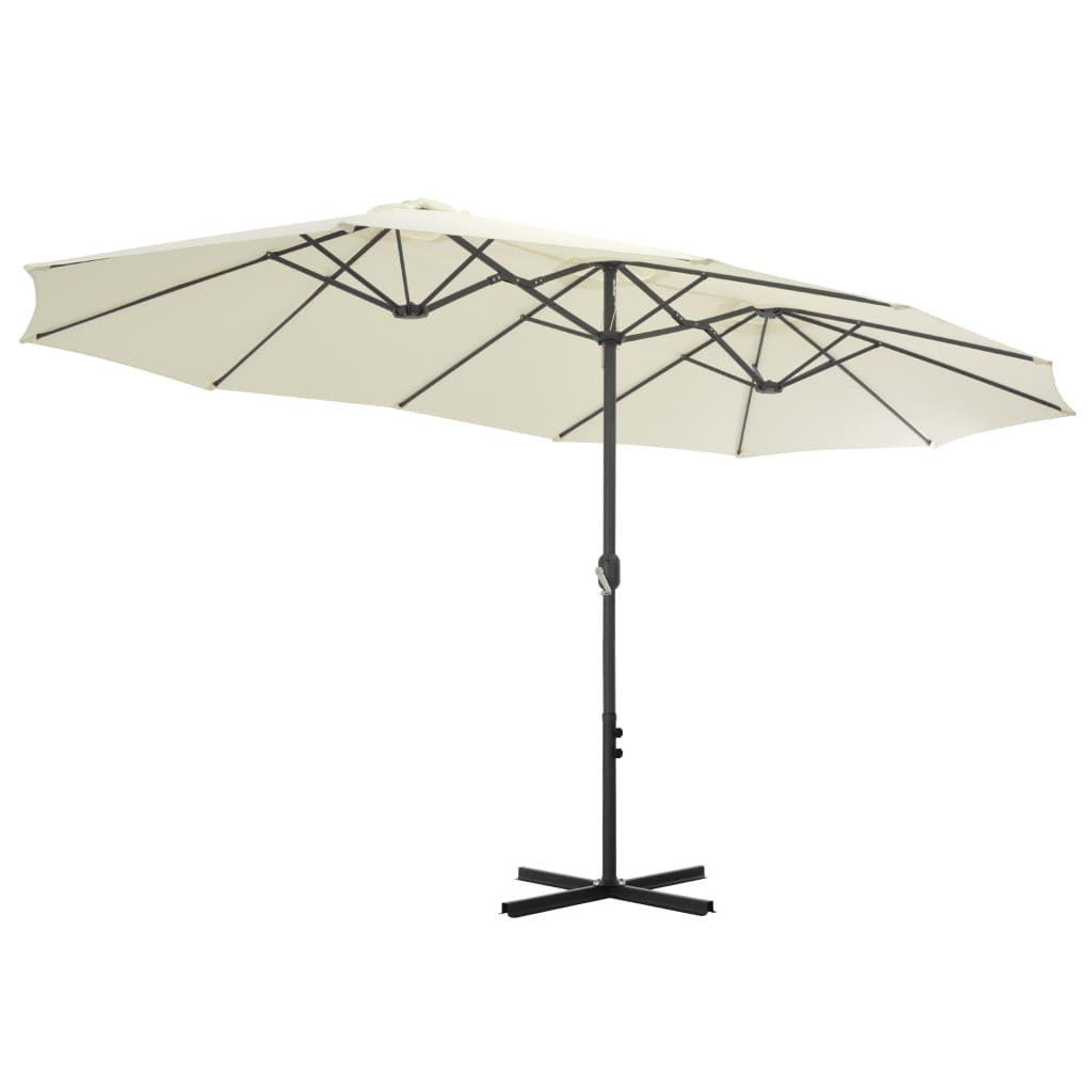 Parasol met aluminium paal 460x270 cm