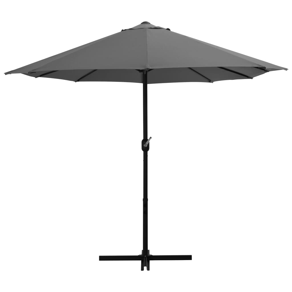 Parasol met aluminium paal 460x270 cm groen