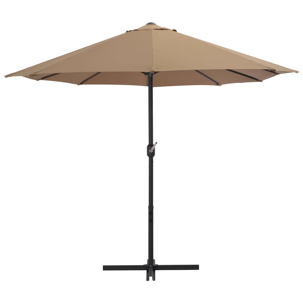 Parasol met aluminium paal 460x270 cm groen