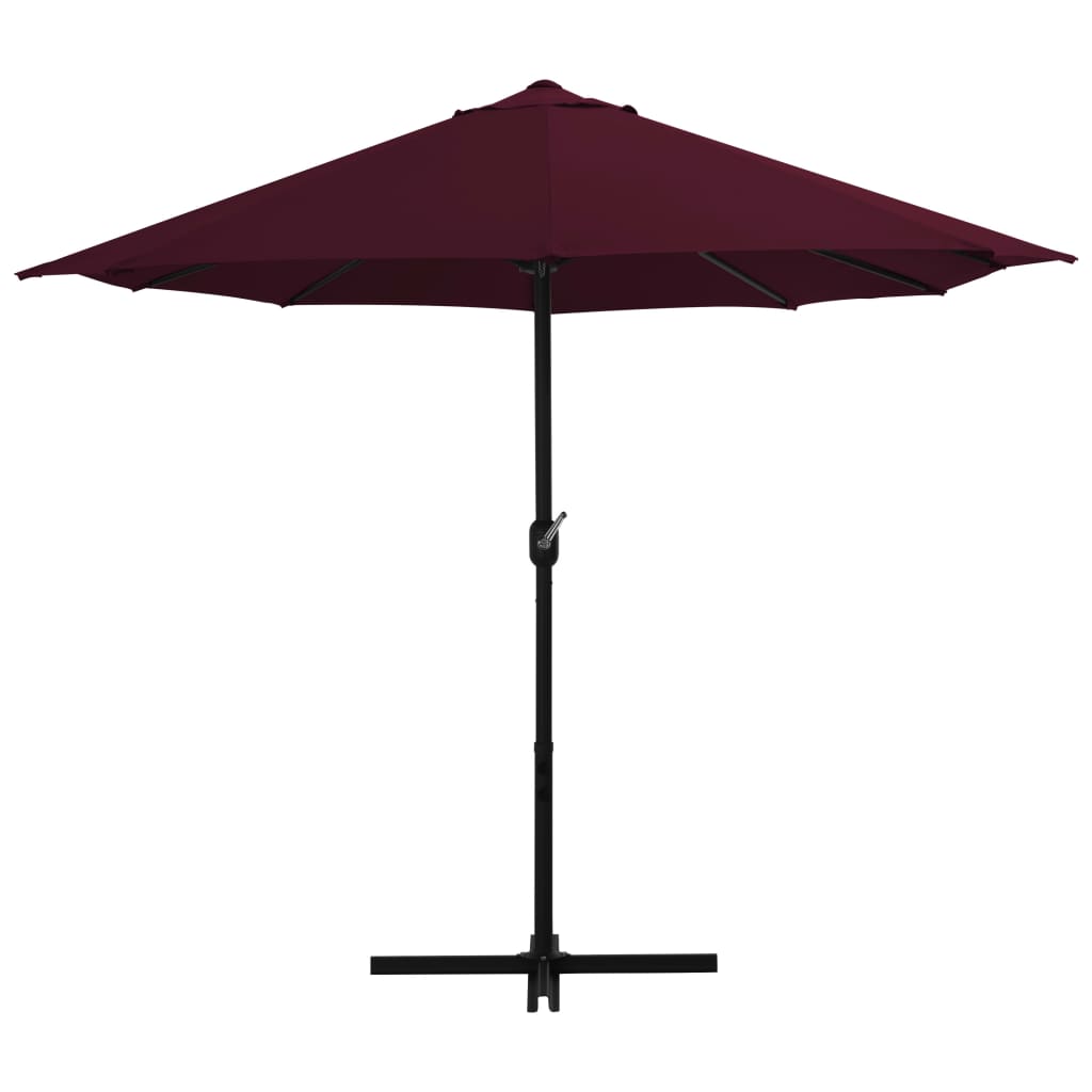 Parasol met aluminium paal 460x270 cm groen