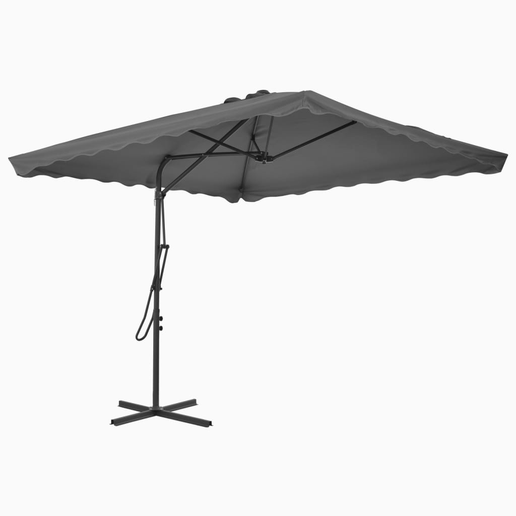 Parasol met stalen paal 250x250x230 cm