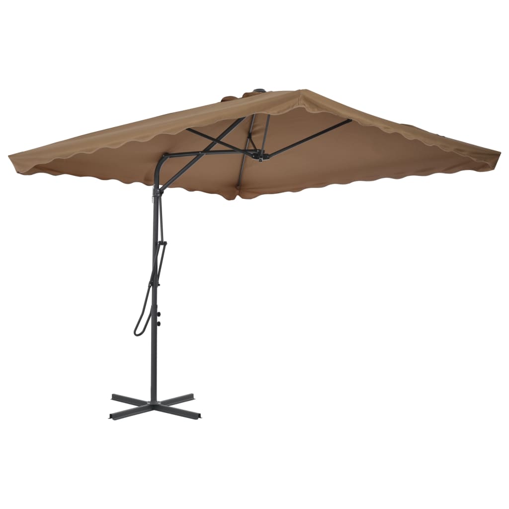 Parasol met stalen paal 250x250x230 cm