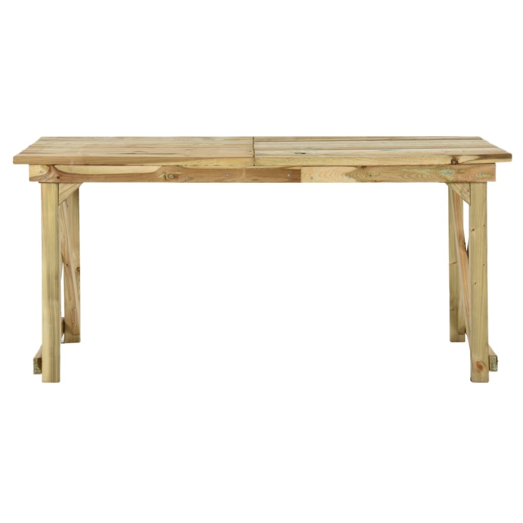 Table de jardin 160x79x75 cm bois