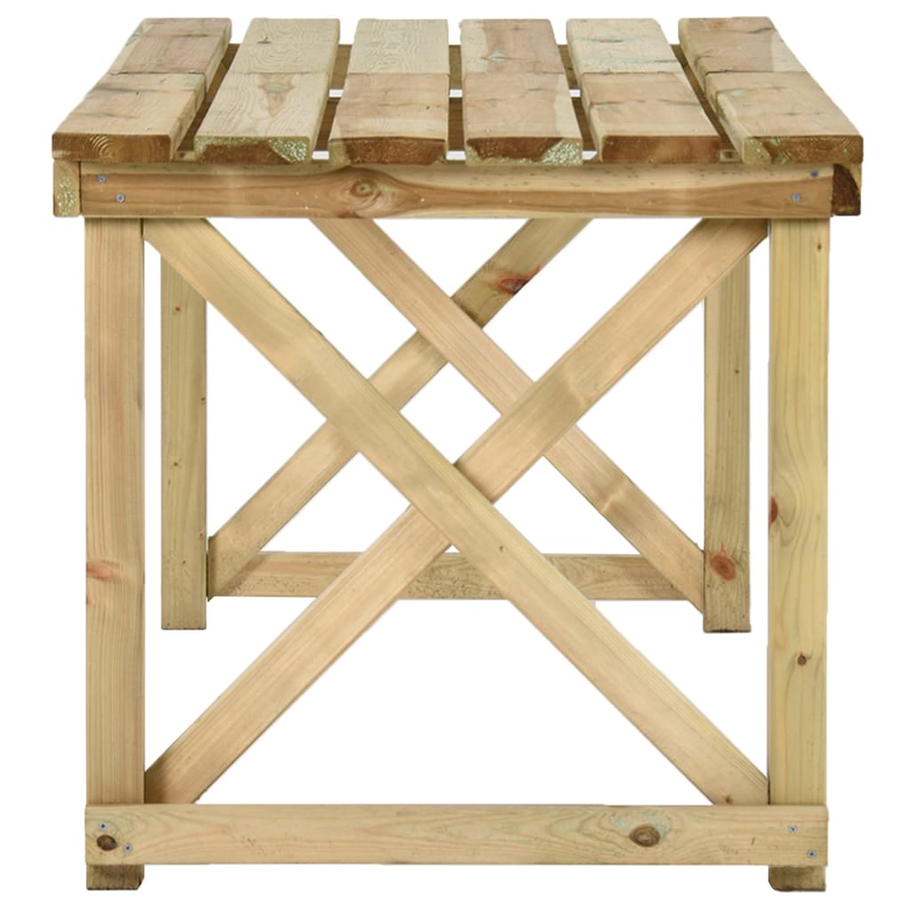 Table de jardin 160x79x75 cm bois