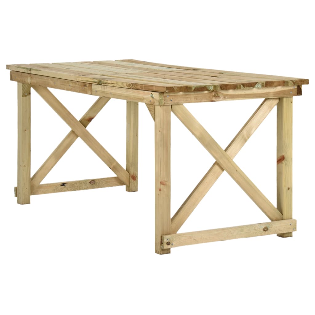 Table de jardin 160x79x75 cm bois