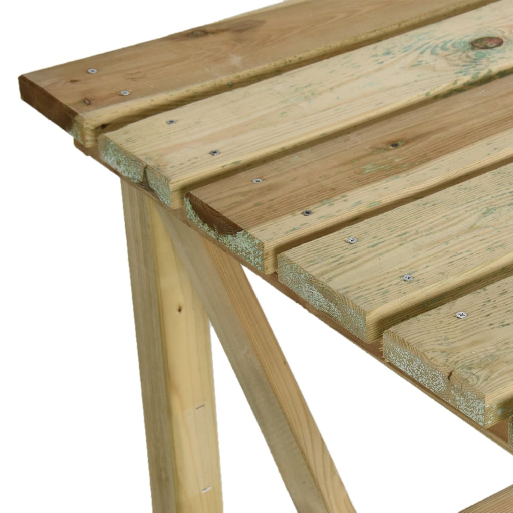 Table de jardin 160x79x75 cm bois