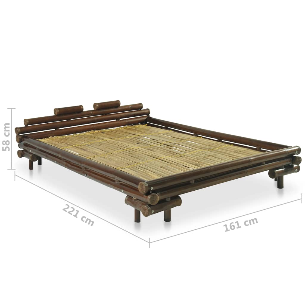 Cadre de lit bambou 160x200 cm