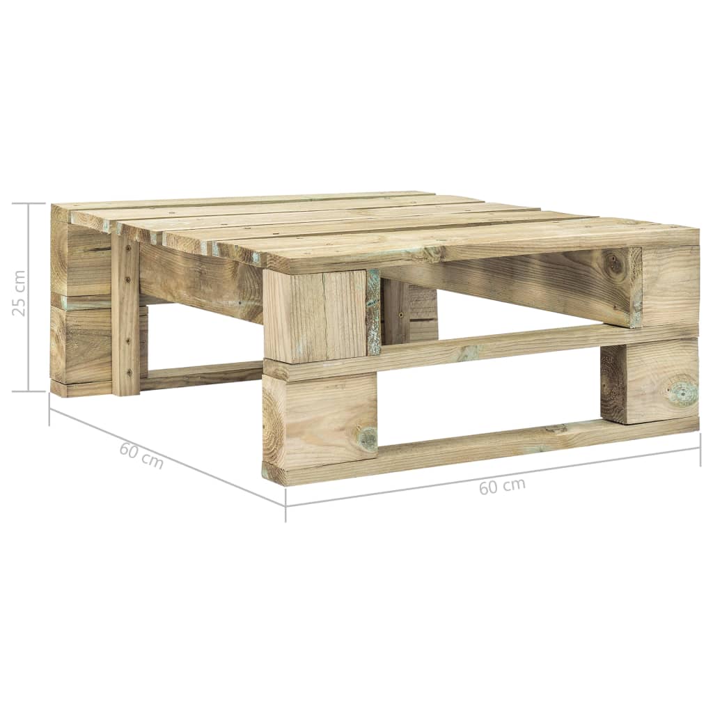 Tuinhocker pallet hout