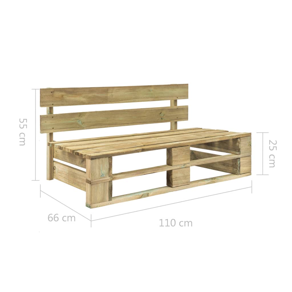 Tuinbank pallet hout