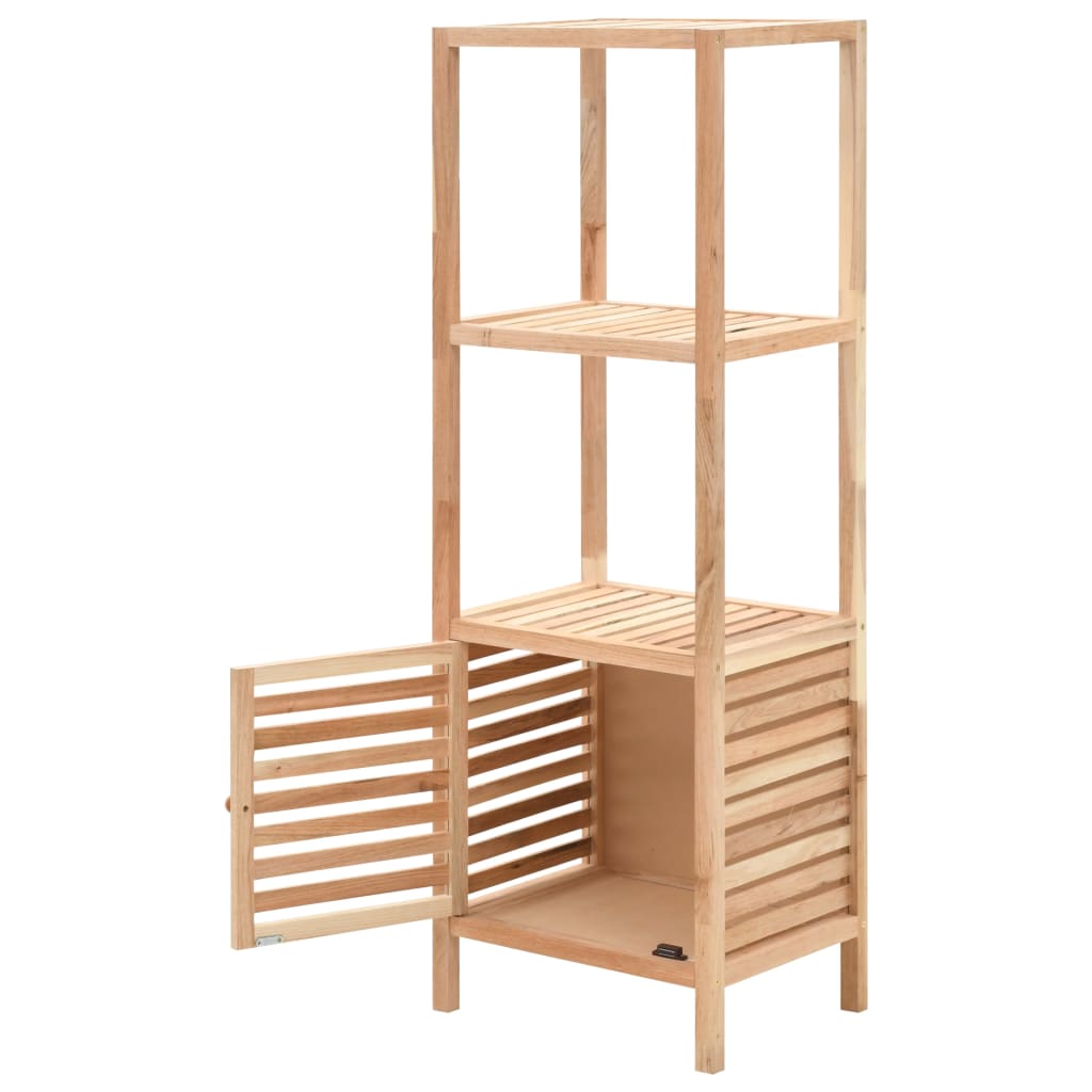 Meuble de salle de bain 39,5x35,5x123 cm en bois de noyer massif