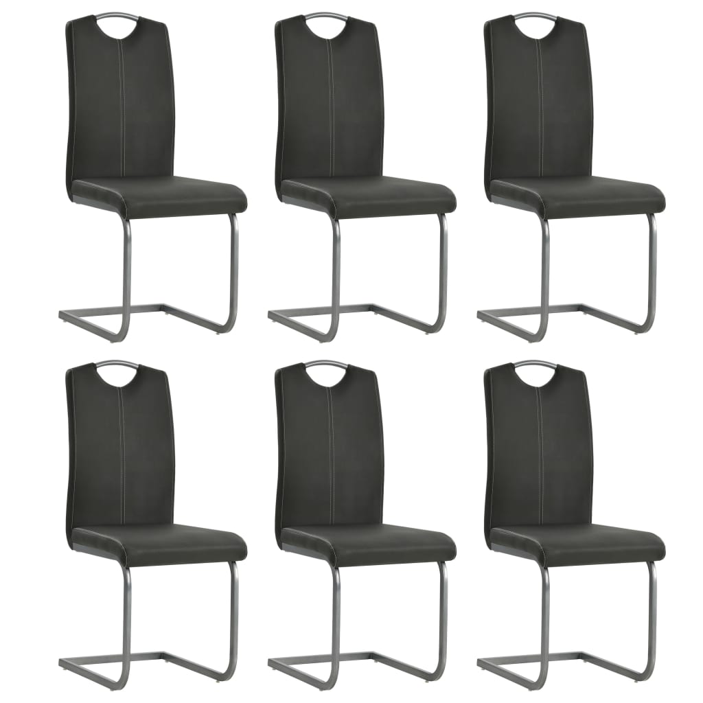 Chaises de salle à manger 4 pcs en cuir artificiel