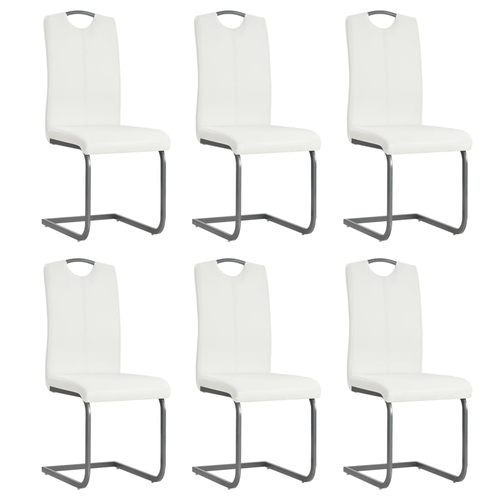 Chaises de salle à manger 4 pcs en cuir artificiel