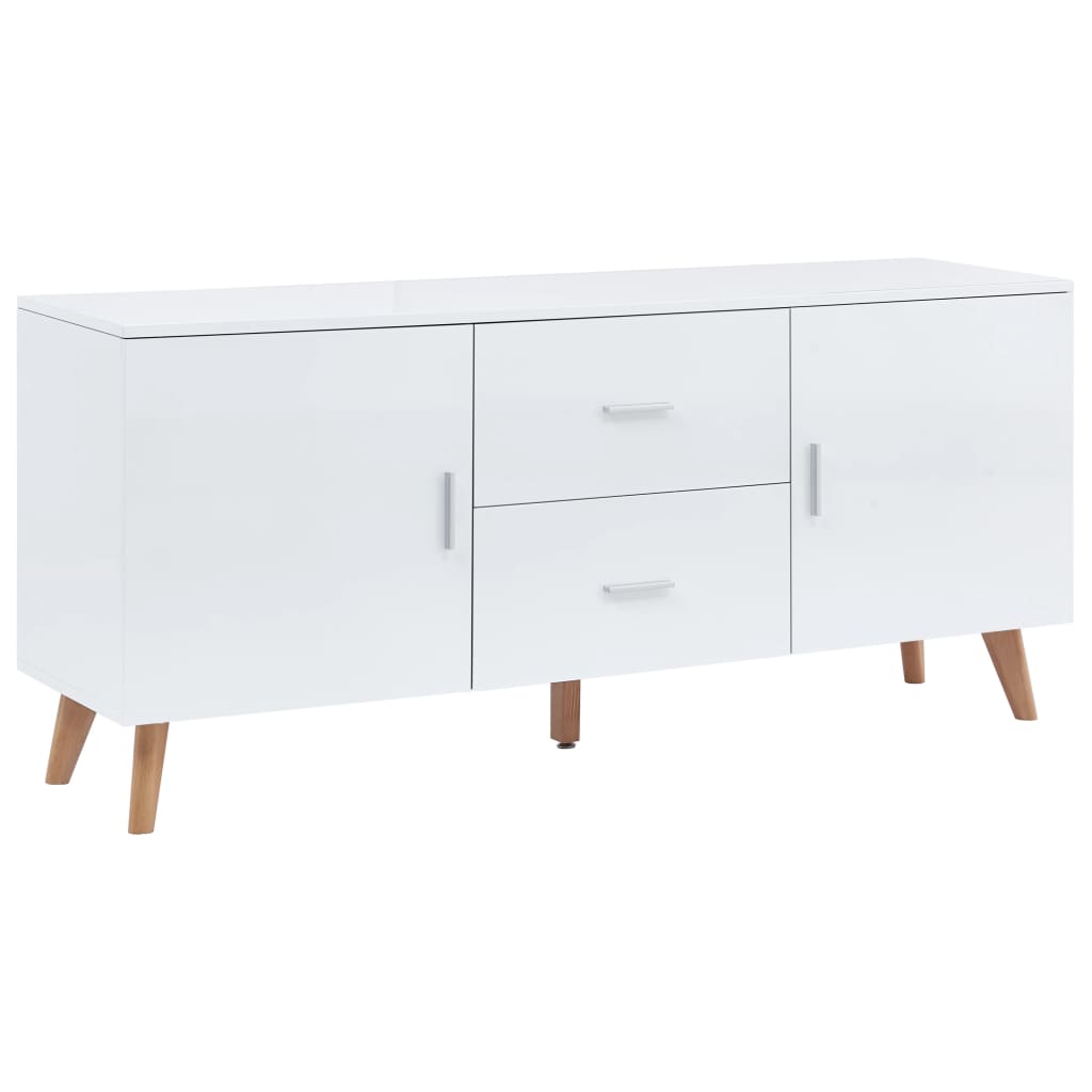 Buffet 160x40x70 cm MDF blanc